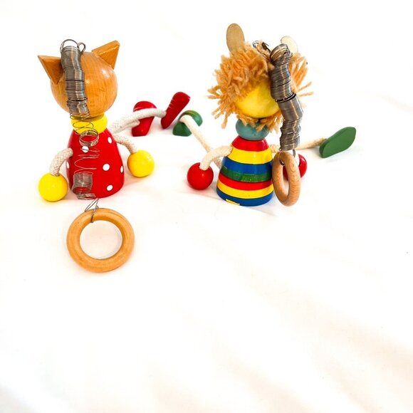 bino bouncy hanging wooden animals - Picture 6 of 7